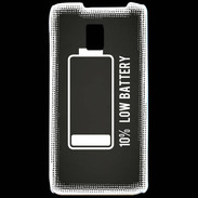Coque LG P990 Low Battery noir ZG