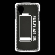Coque LG Nexus 5 Low Battery noir ZG