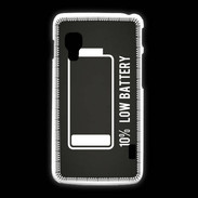 Coque LG L5 2 Low Battery noir ZG