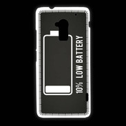 Coque HTC One Max Low Battery noir ZG