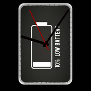 Grande pendule murale Low Battery noir ZG