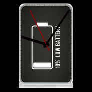 Pendule de bureau Low Battery noir ZG