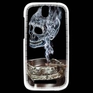 Coque HTC One SV Tête de mort cendrier