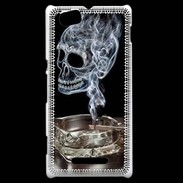 Coque Sony Xperia M Tête de mort cendrier