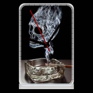 Pendule de bureau Tête de mort cendrier