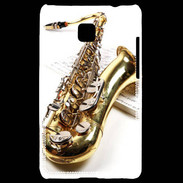 Coque LG Optimus L3 II Saxophone et partitions