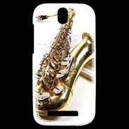 Coque HTC One SV Saxophone et partitions