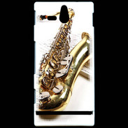 Coque Sony Xperia U Saxophone et partitions