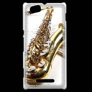 Coque Sony Xperia M Saxophone et partitions