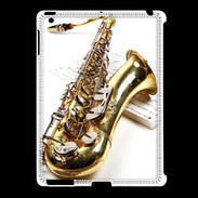 Coque iPad 2/3 Saxophone et partitions