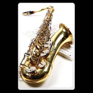 Etui carte bancaire Saxophone et partitions