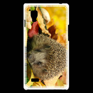 Coque LG Optimus L9 Automne et Hérisson