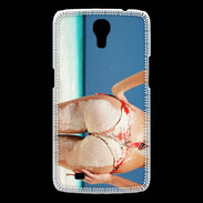 Coque Samsung Galaxy Mega Belle fesse sur la plage