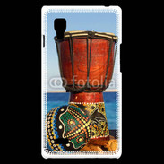 Coque LG Optimus L9 Tambour et maracas africain