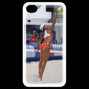 Coque iPhone 4 / iPhone 4S Beach Volley féminin 50