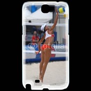 Coque Samsung Galaxy Note 2 Beach Volley féminin 50
