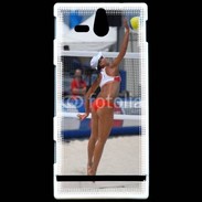 Coque Sony Xperia U Beach Volley féminin 50