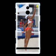 Coque Sony Xperia P Beach Volley féminin 50