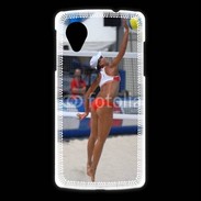 Coque LG Nexus 5 Beach Volley féminin 50