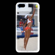 Coque iPhone 5C Beach Volley féminin 50