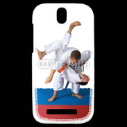 Coque HTC One SV Prise de judo 50