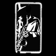 Coque Samsung Galaxy Note 3 Saxophoniste en noir et blanc