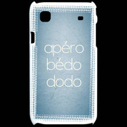 Coque Samsung Galaxy S Apéro bédo dodo bleu ZG