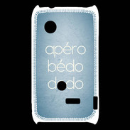 Coque Sony Xperia Typo Apéro bédo dodo bleu ZG