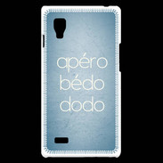 Coque LG Optimus L9 Apéro bédo dodo bleu ZG