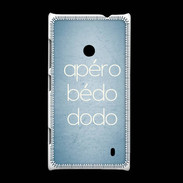Coque Nokia Lumia 520 Apéro bédo dodo bleu ZG