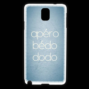 Coque Samsung Galaxy Note 3 Apéro bédo dodo bleu ZG