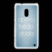 Coque Nokia Lumia 620 Apéro bédo dodo bleu ZG