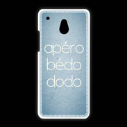 Coque HTC One Mini Apéro bédo dodo bleu ZG