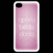 Coque iPhone 4 / iPhone 4S Apéro bédo dodo Rose ZG