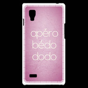 Coque LG Optimus L9 Apéro bédo dodo Rose ZG