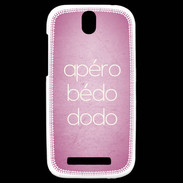 Coque HTC One SV Apéro bédo dodo Rose ZG
