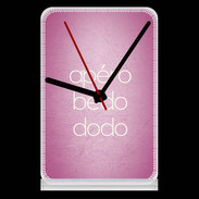 Pendule de bureau Apéro bédo dodo Rose ZG
