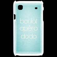 Coque Samsung Galaxy S Boulot Apéro Dodo Turquoise ZG