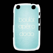 Coque Blackberry Curve 9320 Boulot Apéro Dodo Turquoise ZG