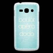 Coque Samsung Galaxy Ace3 Boulot Apéro Dodo Turquoise ZG