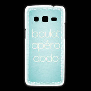 Coque Samsung Galaxy Express2 Boulot Apéro Dodo Turquoise ZG