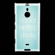 Coque Nokia Lumia 1520 Boulot Apéro Dodo Turquoise ZG