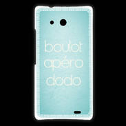 Coque Huawei Ascend Mate Boulot Apéro Dodo Turquoise ZG