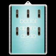 Porte clés Boulot Apéro Dodo Turquoise ZG