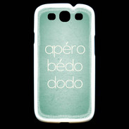 Coque Samsung Galaxy S3 Apéro bédo dodo Vert ZG