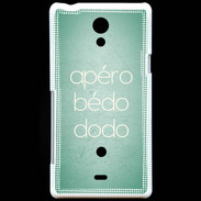 Coque Sony Xperia T Apéro bédo dodo Vert ZG