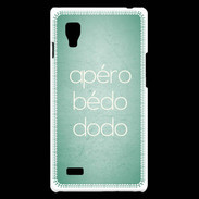 Coque LG Optimus L9 Apéro bédo dodo Vert ZG