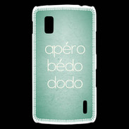 Coque LG Nexus 4 Apéro bédo dodo Vert ZG