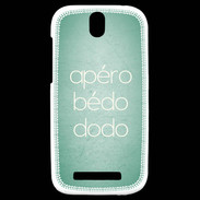 Coque HTC One SV Apéro bédo dodo Vert ZG