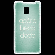 Coque LG P990 Apéro bédo dodo Vert ZG